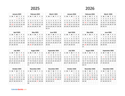  Foto zu 2025 and 2026 Calendar 