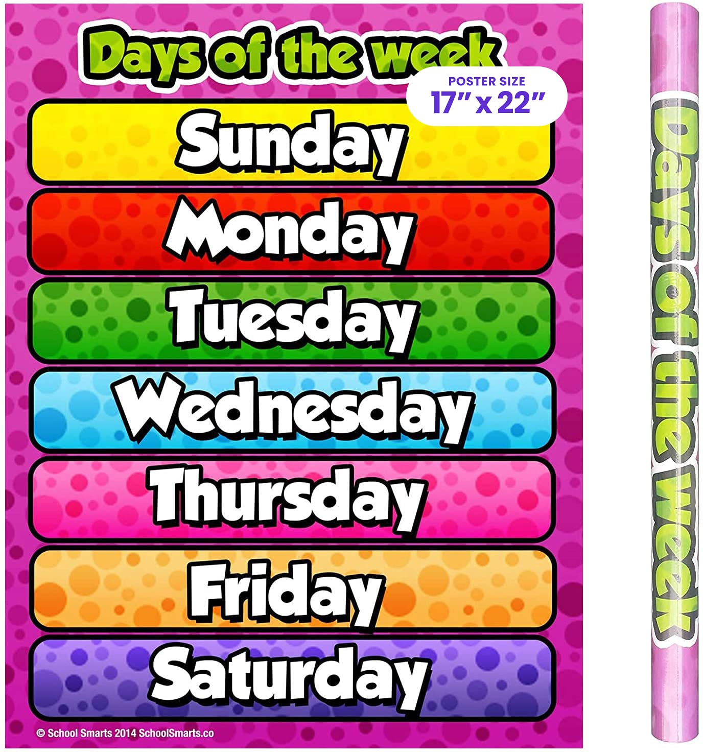  Buy Days of the Week Chart for Classroom Wall or Home - 17" x 22 Bildidee 