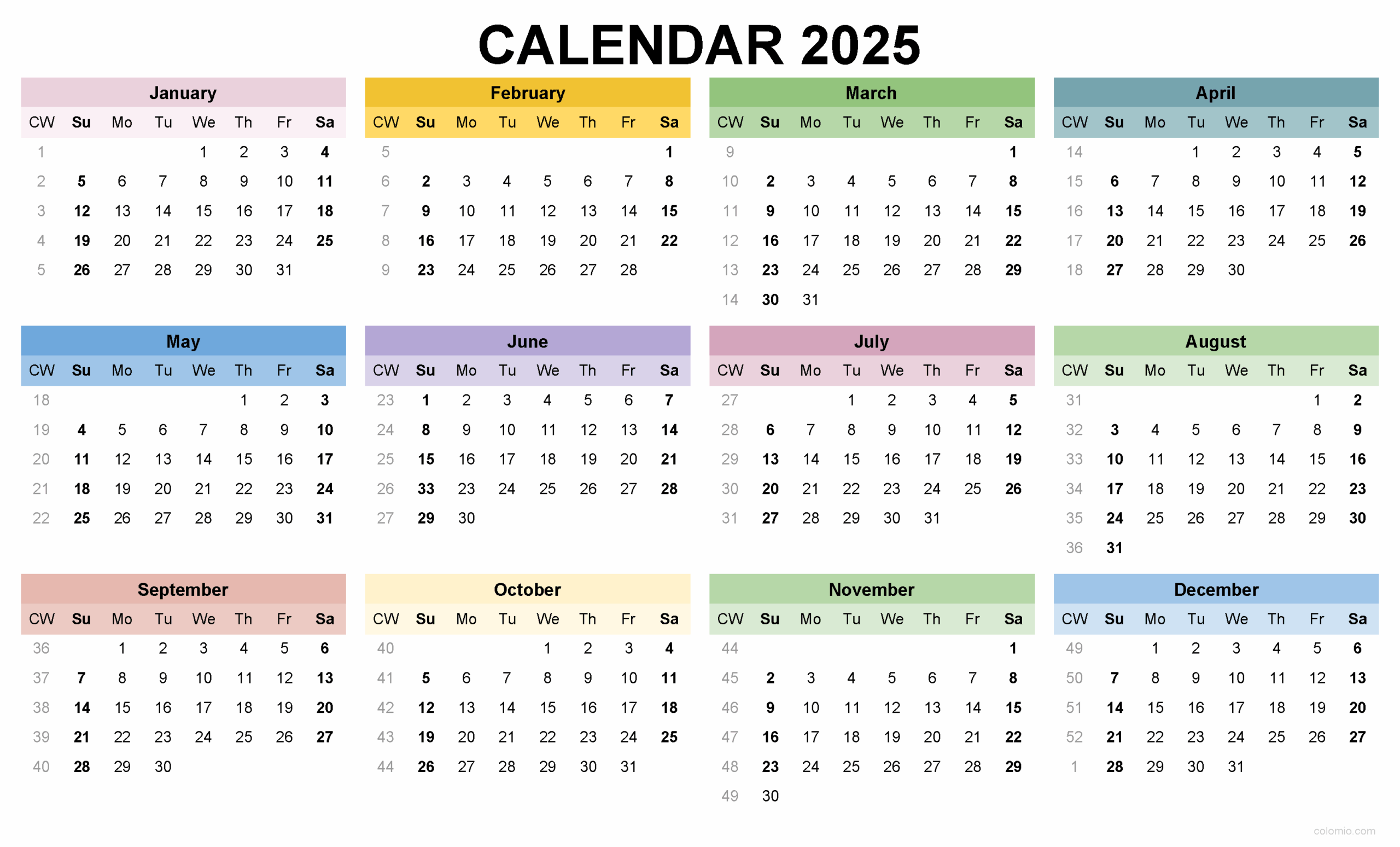  Small 2025 Calendar Printable Free - Calendar 2025 Printables Illustration 