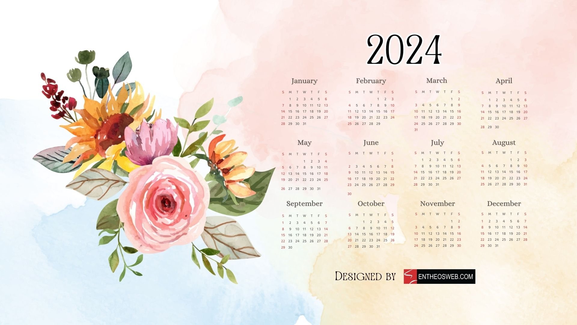  2024 Calendar Wallpapers - Top Free 2024 Calendar Backgrounds Bildidee 