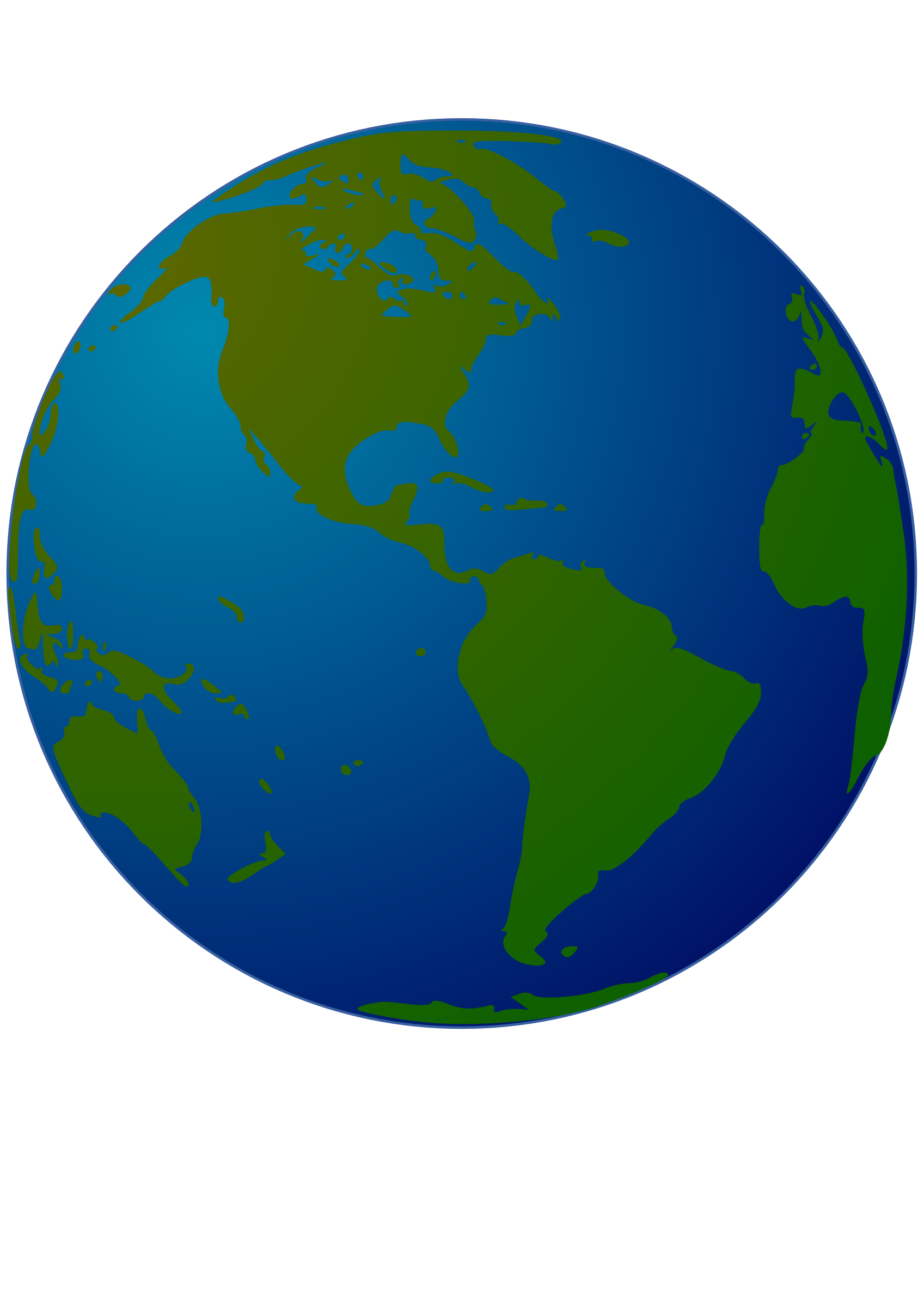  Clipart - World Globe 