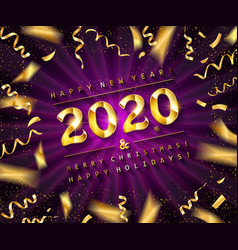  Foto zu Happy 2020 new year gold party card image Vector Image 