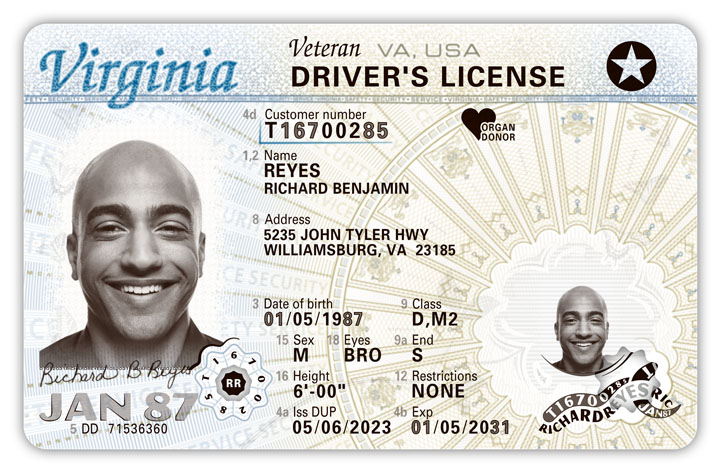  Virginia Has A New Driver's License And ID Card Design 