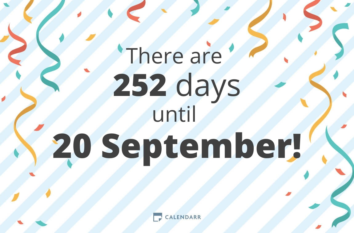  Foto zu How many days until 20 September - Calendarr 